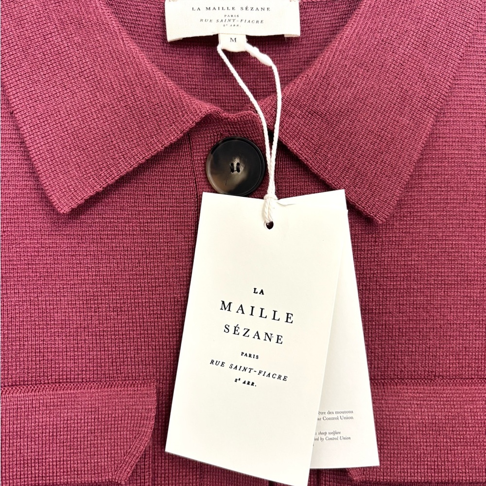 NWT Sézane Betty Cardigan Rosewood - Picture 7 of 10